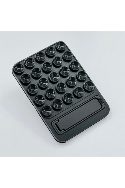 Choice حامل هاتف سيليكون لاصق قابل للطي من JSQHEI، يُثبت على مرآة أو في الحما...