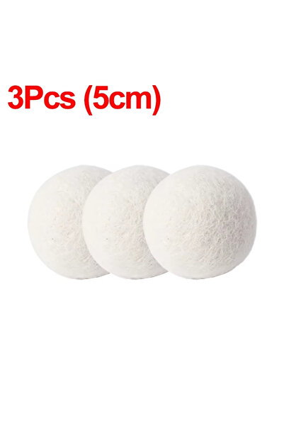 Choice1 3 كرات تجفيف صوف للملابس (5 سم) - كرات تجفيف ملابس قابلة لإعادة الاست...
