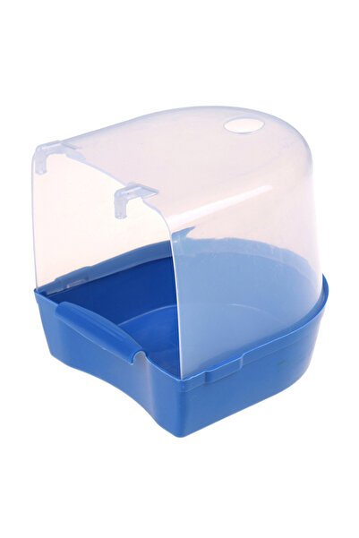 Choice Blue Hanging Bird Bath Cube Parrots Bathtub Bath Shower Box Cage Acces...