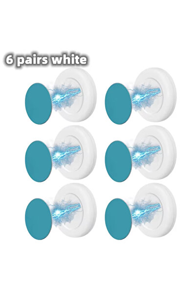 Choice1 6PCS 12pcs Magnetic Hooks Wall Mounted Remote Control Magnet Holder K...