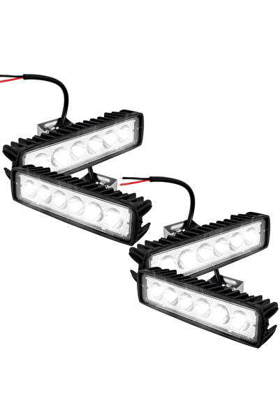 Choice1 4 قطع أو نصف قطعة من مصابيح LED للسيارة 12 فولت، 18 واط، 6000 كلفن، ف...