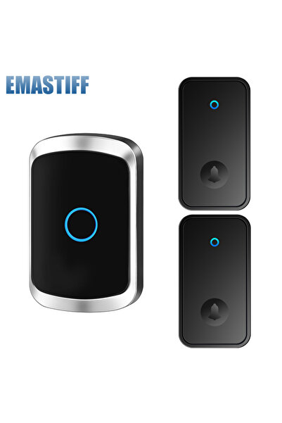 Choice5 جهاز استقبال بمقبس أوروبي، جهاز إرسال، جرس باب لاسلكي مقاوم للماء يعم...