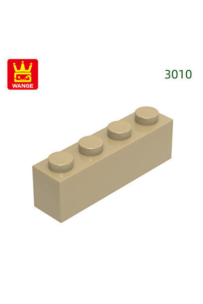 Choice40 63. لون بني متوسط، 67 قطعة/عبوة، 3010، مكعبات بناء أساسية 1x4، قطع م...