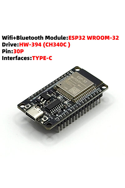 Choice لوحة تطوير ESP32 من النوع C ذات 30 سنًا CH340C، تدعم واي فاي وبلوتوث، ...