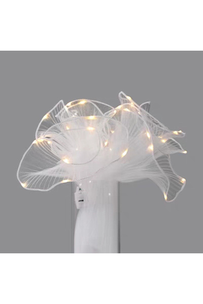 choice2 ورق تغليف زهور أبيض مضيء بإضاءة LED، قطعة واحدة، لتزيين باقات الزهور،...