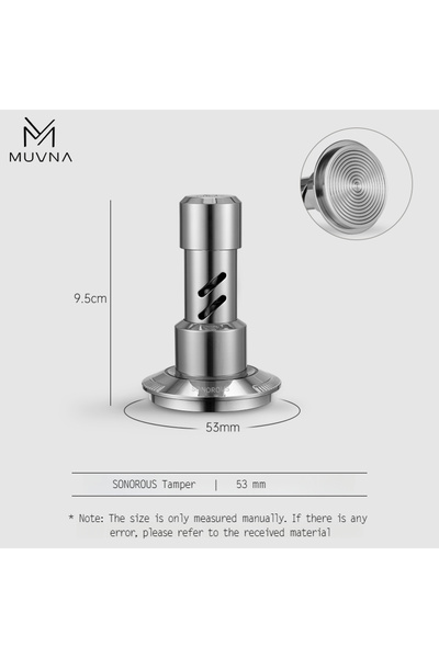 Choice6 Tamper 53mm MUVNA V2 Espresso Tamper, 30lbs pressure Spring-loaded Co...