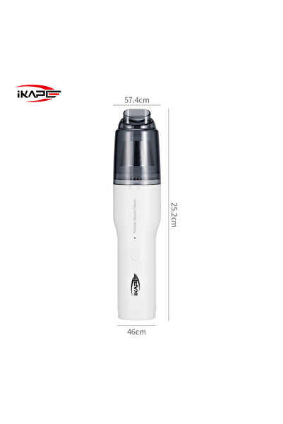 Choice مكنسة كهربائية صغيرة بيضاء من إيكابي لطحن بقايا القهوة، تعمل بالبطارية...