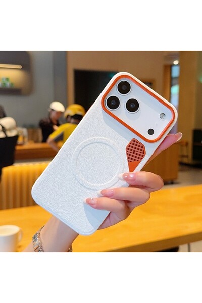 Choice8 غلاف هاتف مغناطيسي أبيض عالي الجودة من ماج سيف، متوافق مع آيفون 17 بر...