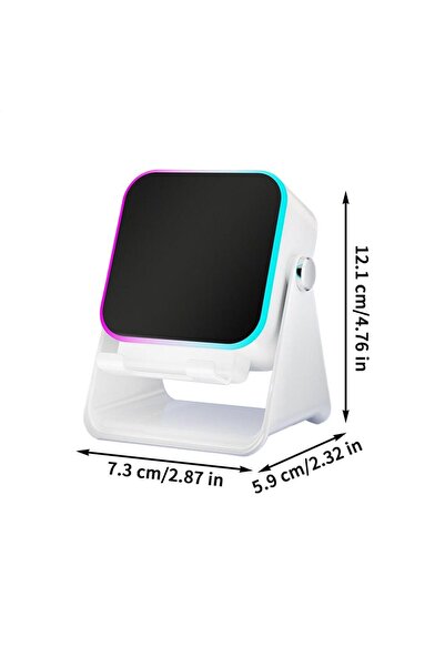 Choice حامل هاتف قابل للطي مطور مزود بمكبر صوت يعمل بالحث وإضاءة، حامل صوتي م...