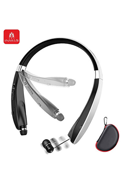 Choice سماعات أذن لاسلكية قابلة للطي من إنماس SX-991، لون أبيض، مزودة بتقنية ...