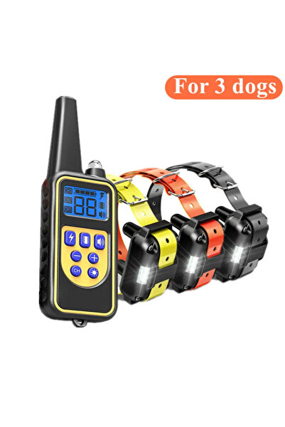 Choice For 3 Dogs Electric Dog Training Collar Waterproof Dog Bark Collar Pet...