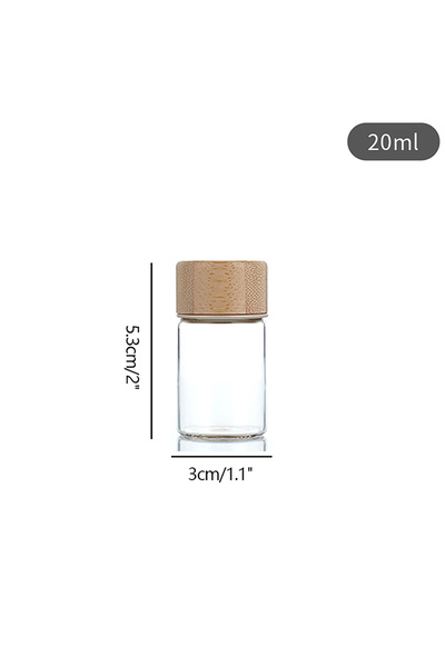 Choice زجاجة زجاجية صغيرة سعة 20 مل أو 20/25/30 مل، مانعة للتسرب، مزودة بغطاء...