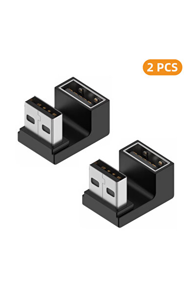 Choice10 محولان من نوع AG-AM-UX-FM USB A أنثى إلى USB A ذكر، بزاوية 90 درجة/1...