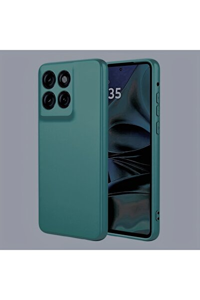 choice2 غلاف هاتف موتورولا إيدج 60 فيوجن، لون أخضر أنيق موحد.