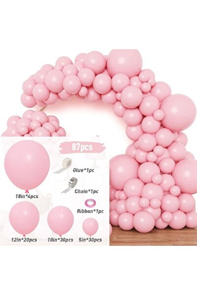 Choice 87PCS 1 87PCS Solid Color Balloon Arch Decoration Kit - Thick Latex Ba...