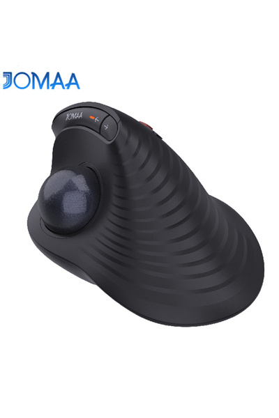 Choice ماوس جوماي اللاسلكي ذو الكرة الدوارة، أسود اللون، مزود بخاصية التحكم ب...