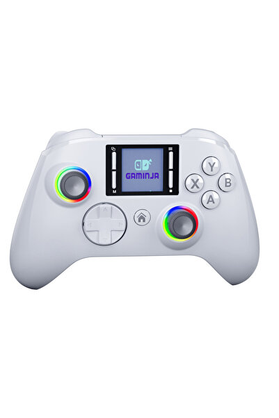 Choice1 White GAMINJA 6162 1.44inch Smart Screen Wireless Controller For Swit...