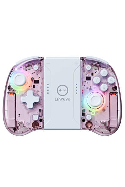 Choice3 وحدة تحكم لاسلكية شفافة وردية اللون من نوع LinYuvo KS37B Meteor Light...