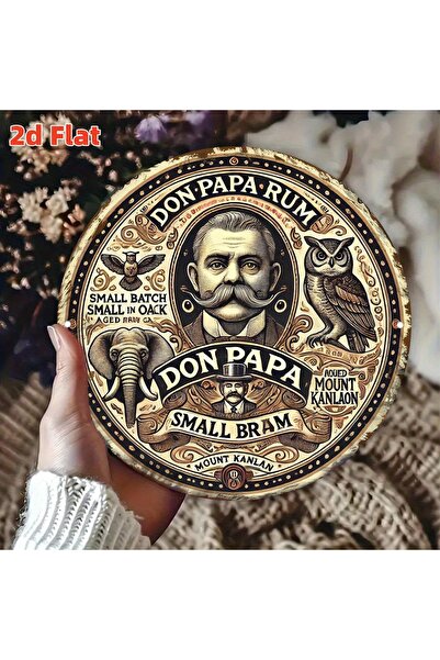 Choice 7.87x7.87in(20x20cm) Brown 1pc [Vintage Rum Wall Art] Vintage Don Papa...