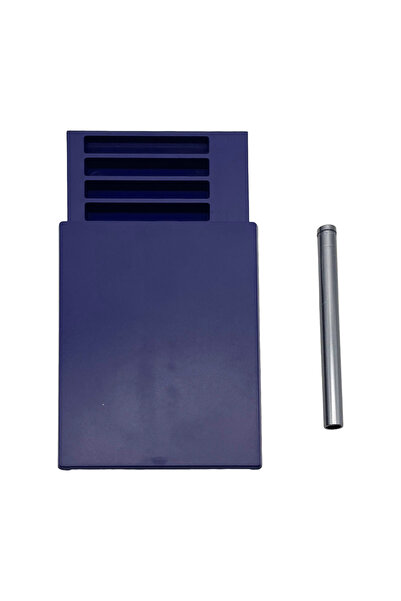 Choice blue 1PC Plastic Cigarette Case with Metal Tube 8Pcs Card Slot Box Lux...