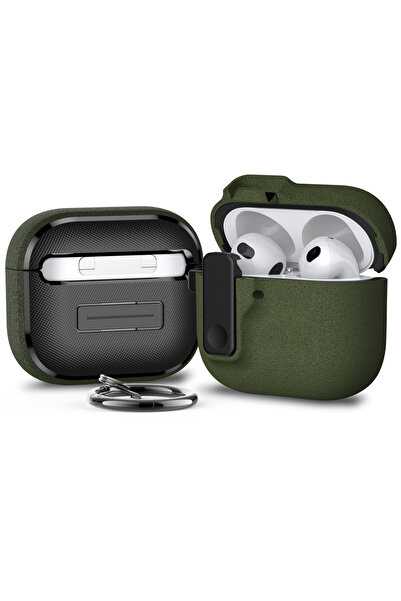 Choice13 حافظة حماية لسماعات الأذن اللاسلكية Airpods 4 باللون الأخضر، متوافقة...