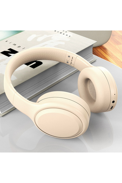 choice2 سماعات رأس لاسلكية بلوتوث بلون كاكي من Shk Bass، صوت عالي الدقة، خاصي...