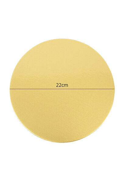 Choice7 قاعدة كيك دائرية ذهبية فضية اللون، مقاس 22 سم، قطعة واحدة، متوفرة بأح...