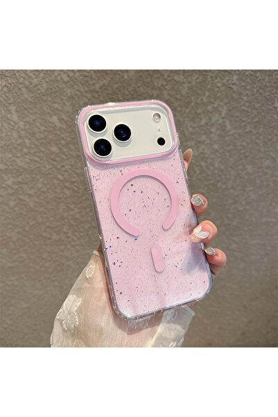 Choice76 جراب شحن لاسلكي Magsafe لهاتف iPhone 17 Pro Max باللون البنفسجي الفا...