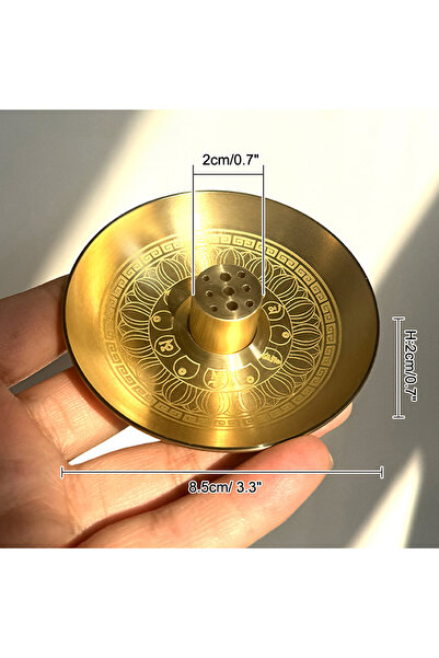 Choice1 حامل بخور ذو 9 فتحات، مبخرة بخور دائرية، صينية أعواد بخور، حامل بالو ...