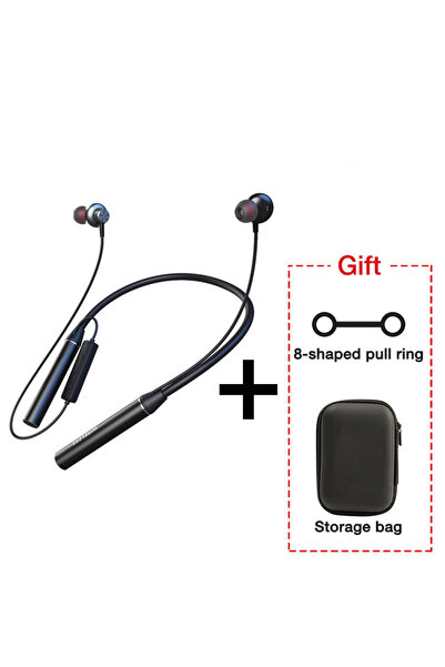 Choice3 سماعات رأس لاسلكية من إيرديكو، سوداء اللون، تدوم حتى 180 ساعة تشغيل، ...