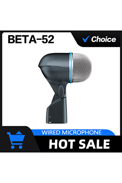 choice2 BETA52A Instrument Microphone BETA 56A 52A 57A Wired Drum Mic Dynamic...