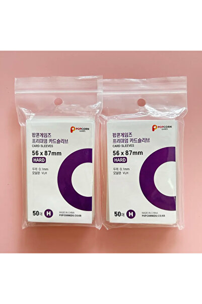 Choice17 100 قطعة - 56 × 87 مم، 50 قطعة، أكمام بطاقات كورية شفافة خالية من ال...