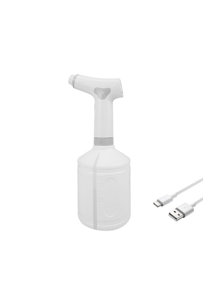 Choice مرش ماء كهربائي أبيض سعة 1 لتر، قابل لإعادة الشحن، جهاز رش زهور، جهاز ...