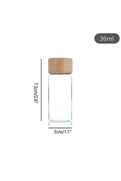 Choice1 زجاجة زجاجية صغيرة سعة 30 مل أو 20/25/30 مل، مانعة للتسرب، مزودة بغطا...