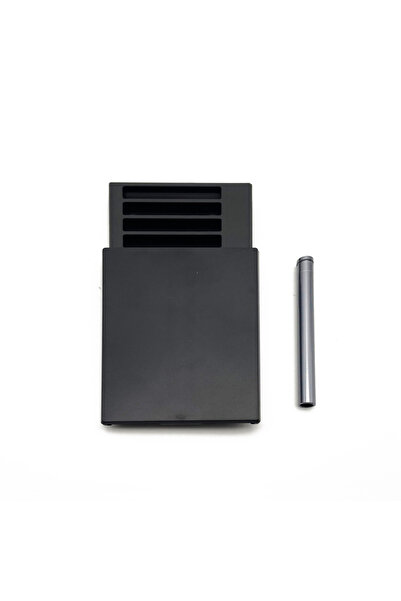 Choice1 black 1PC Plastic Cigarette Case with Metal Tube 8Pcs Card Slot Box L...