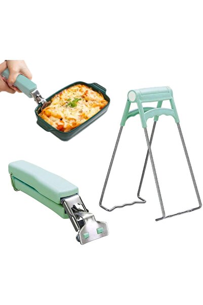 Choice قطعتان - مشبك أخضر مضاد للحروق، ماسك للأطباق الساخنة ، مانع للانزلاق ،...