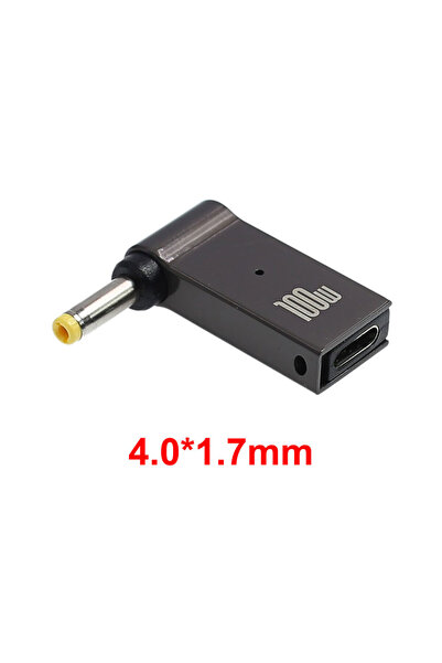 Choice1 4.0x1.7mm 100W USB Type-C to Dc Power Jack Connector USB C to Univers...