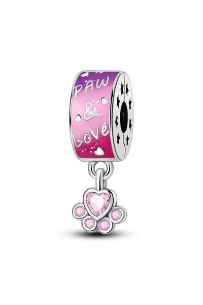 Choice33 KTC1236 Clip Charms 925 Silver Clip Colored Zirconium Fixing Beads S...