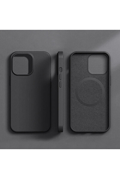 Choice6 جرابات جلد أصلية بلون منتصف الليل مع شحن لاسلكي ورسوم متحركة لهواتف آ...