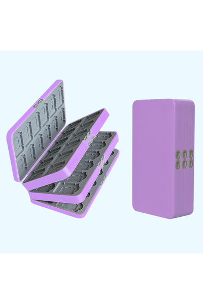 Choice6 صندوق تخزين أرجواني فاتح 72 في 1 مناسب لبطاقات ألعاب Switch 1/2