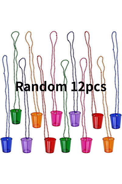 choice2 Random12pcs Shot Glasses on Beaded Necklace Plastic Shot Cup Necklace...