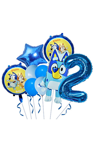 Choice35 مجموعة بالونات فويل بلووي بينغو A2، بالونات عائلية بلووي، بالونات كر...