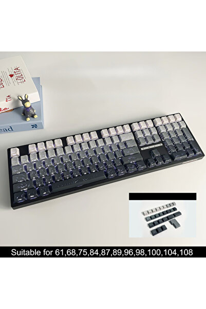 Choice3 135Polar Day Red Contour Side Printed Shine Through Keycaps Cherry Pr...