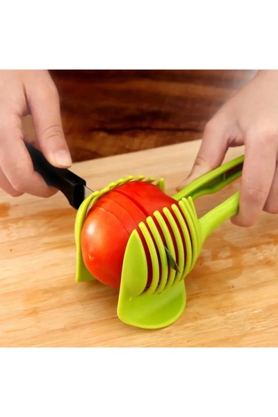 Choice plastic Kitchen Handheld Orange Lemon Slicer Tomato Cutting Clip Fruit...