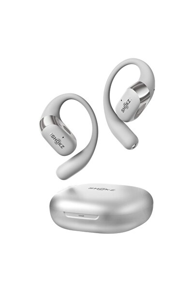 choice2 سماعات أذن لاسلكية بلوتوث من نوع Shokz OpenFit 2+ T921 فضية اللون، مف...