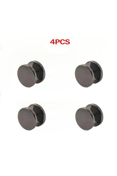 Choice 4pcs Black New Seamless Spiral Buckle Clip Cuff Fastener for Fashion B...