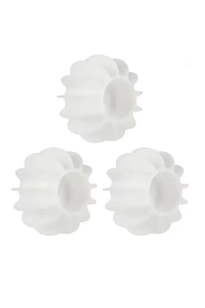 choice2 كرات غسيل بيضاء مكونة من 3 قطع، قابلة لإعادة الاستخدام، أداة تنظيف ال...