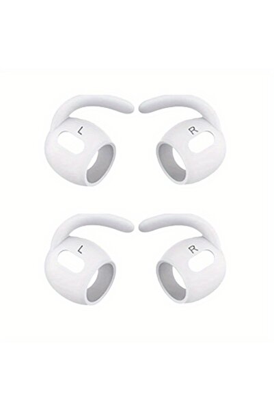 Choice5 White 2Pairs 4 Pairs Soft Silicone Anti-Slip Covers for AirPods Pro, ...