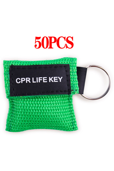 Choice4 50 قطعة من أقنعة الإنعاش القلبي الرئوي الخضراء للاستخدام مرة واحدة (2...