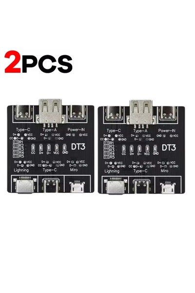 Choice 2PCS 1-3Pcs DT3 USB Tester Data Cable Detection Board for IOS Android ...